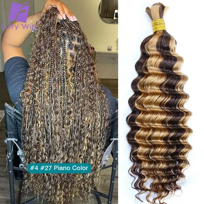 Cheveux humains en vrac pour tressage