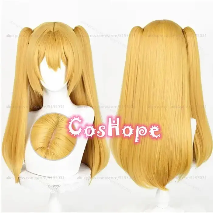 Ririsa Amano Cosplay perruque avec Double queue de cheval Miriella