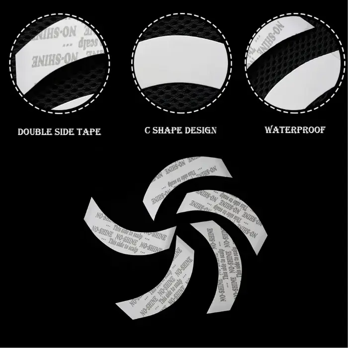 36 pcs/lot Extension de cheveux sans brillance ruban adhésif Double face pour toupet/perruque de dentelle/extension