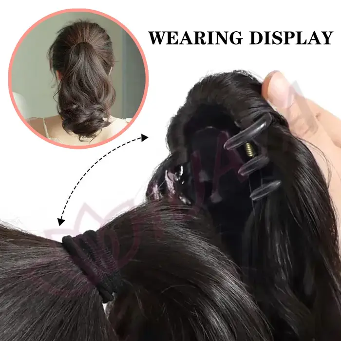 10 pouces synthétique queue de cheval pince à griffes Extensions