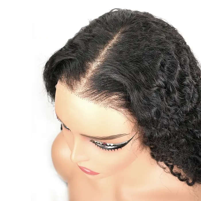 Perruque Lace Frontal Wig naturelle bouclée birmane, 46 pouces, 7x6, 13x6, HD, densité 200, pre-pluc