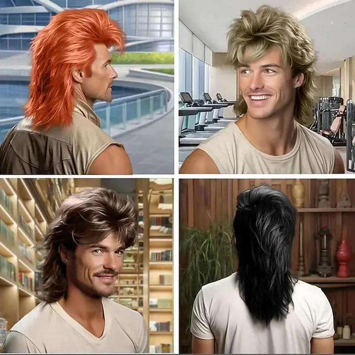 HAIRJOY – perruques synthétiques mulet pour hommes