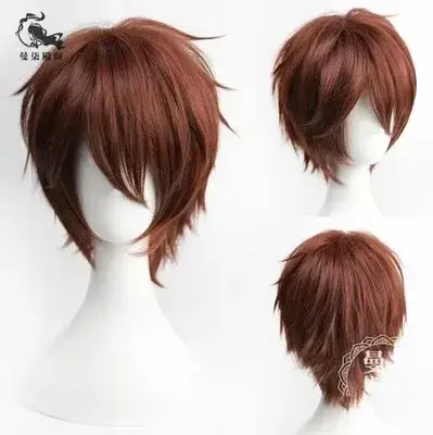 Ensemble de perruques Cosplay pour Halloween, Cosplay ES Morisawa Chiaki Shinobu Sengoku Shinkai Kan