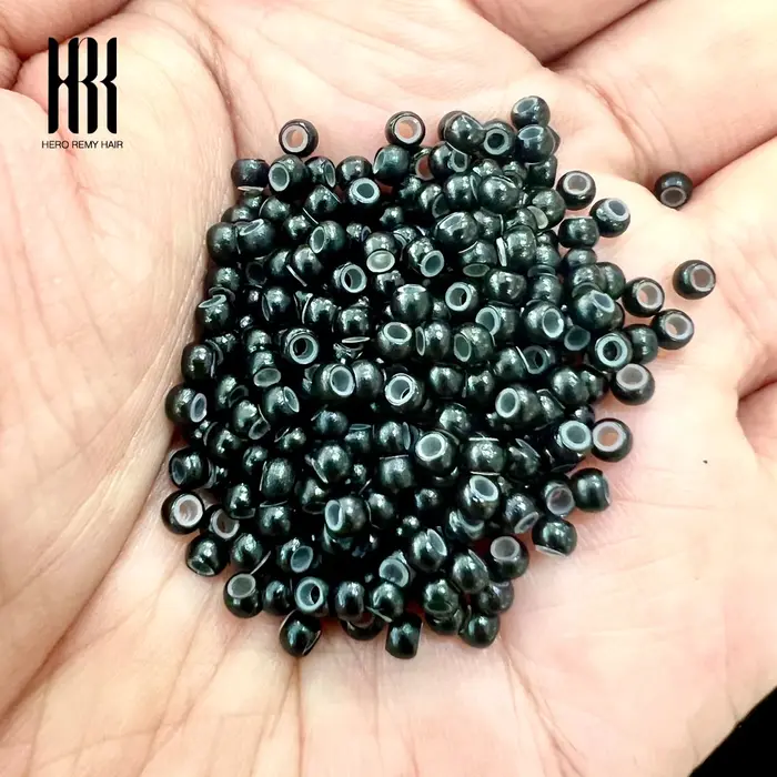 Nano anneau perles pour Extensions de cheveux 3.0mm Micro anneaux invisibles en Silicone 1000 pièces outils d'extension de coiffeur de Salon professionnel