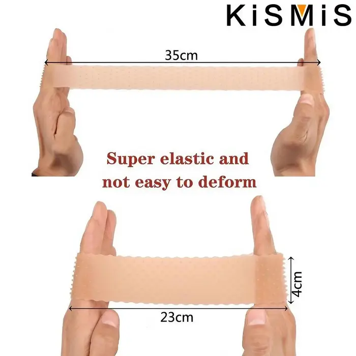 KISMIS 1PC bandeau réglable Silicone perruque bande pour dentelle frontale perruques