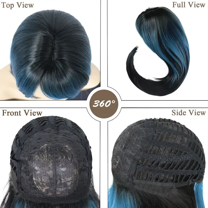 Perruque Synthétique Longue et Soyeuse pour Femme