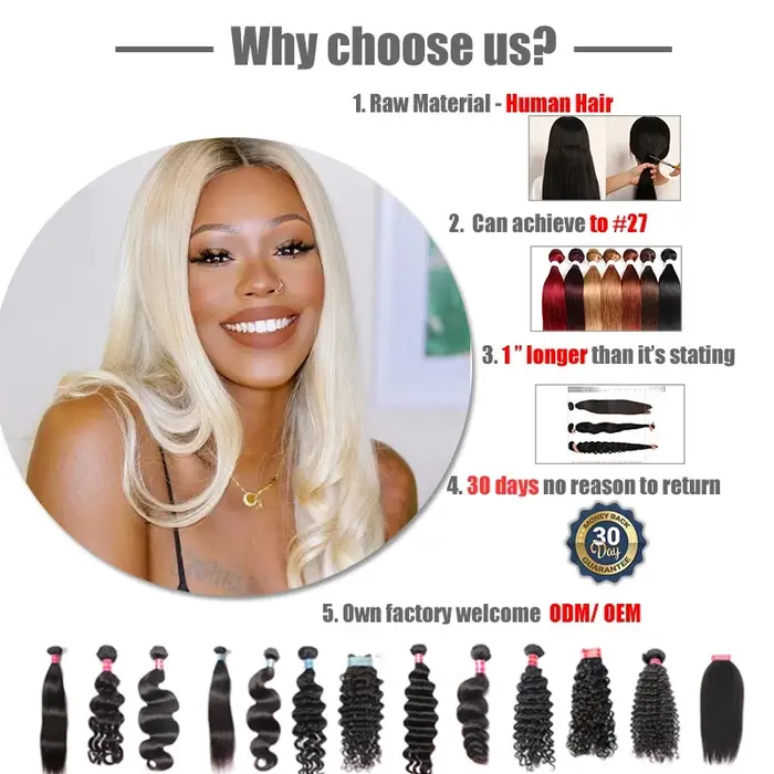 Tissage en lot brésilien naturel Body Wave, couleur naturelle, cheveux vierges crus, 8 à 34 pouces, 