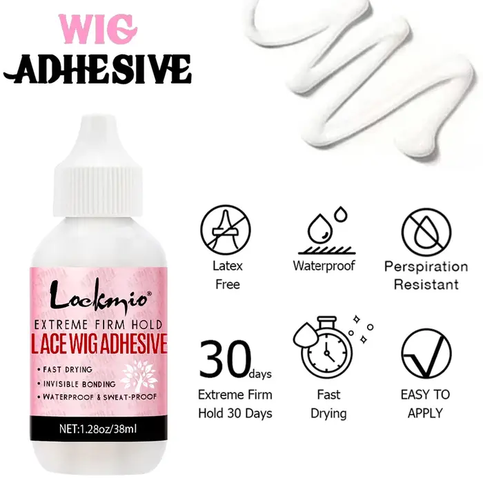 Colle adhésive imperméable pour perruques