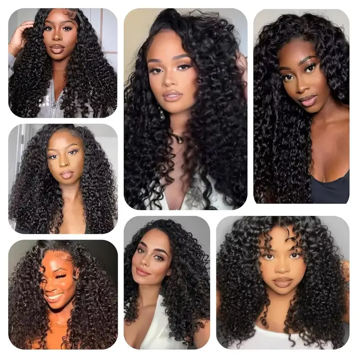 Extensions de cheveux humains 100% naturels, couleur blond miel, crochetées, réutilisables, sans nœu