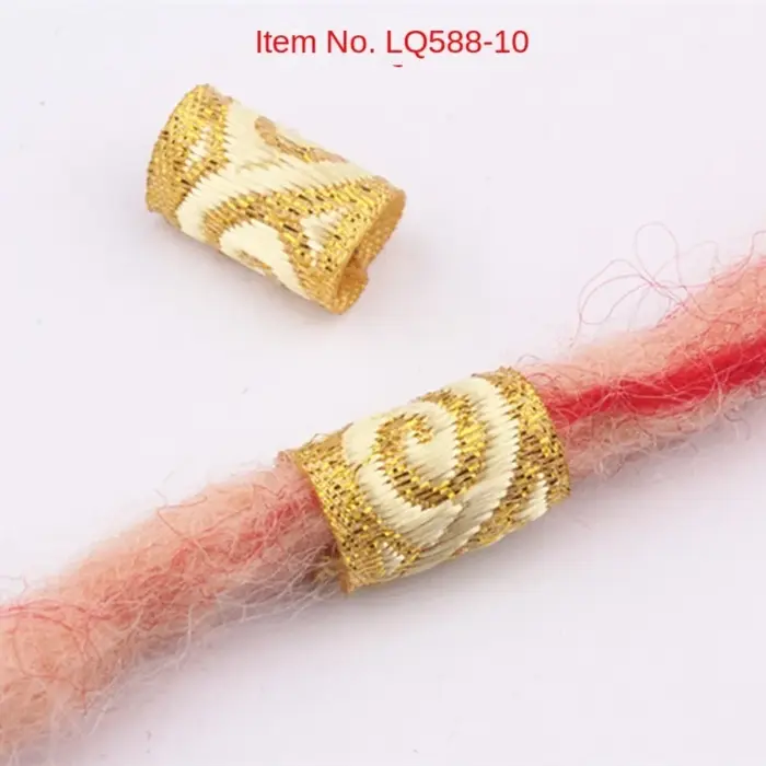 Lot de 10 clips miniatures en tissu pour tresses