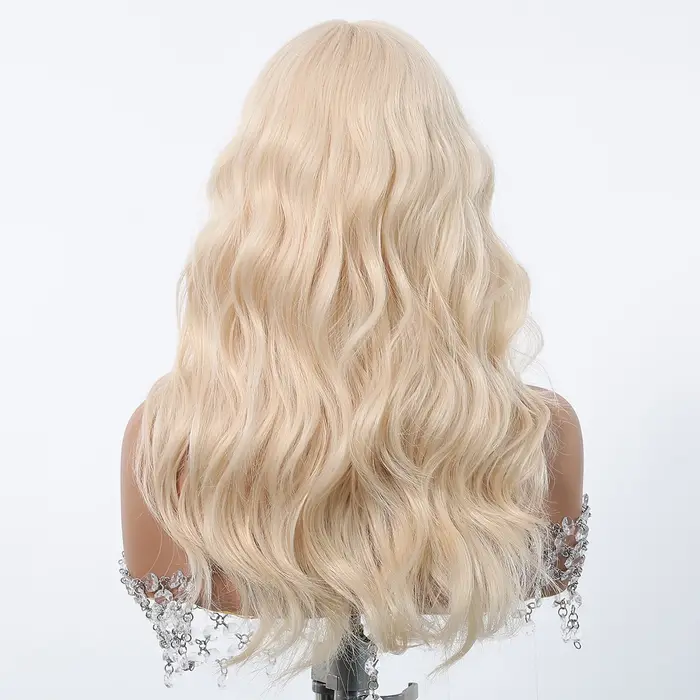 EASIHAIR – perruques synthétiques ondulées blondes avec frange