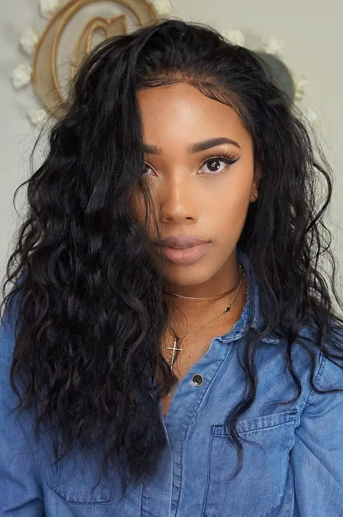 Tissage en Lot Brésilien Naturel Ondulé, Extensions de Cheveux 100% Humains, 3 Pièces