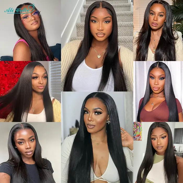 Perruque Lace Front Wig naturelle lisse-ALI GRACE
