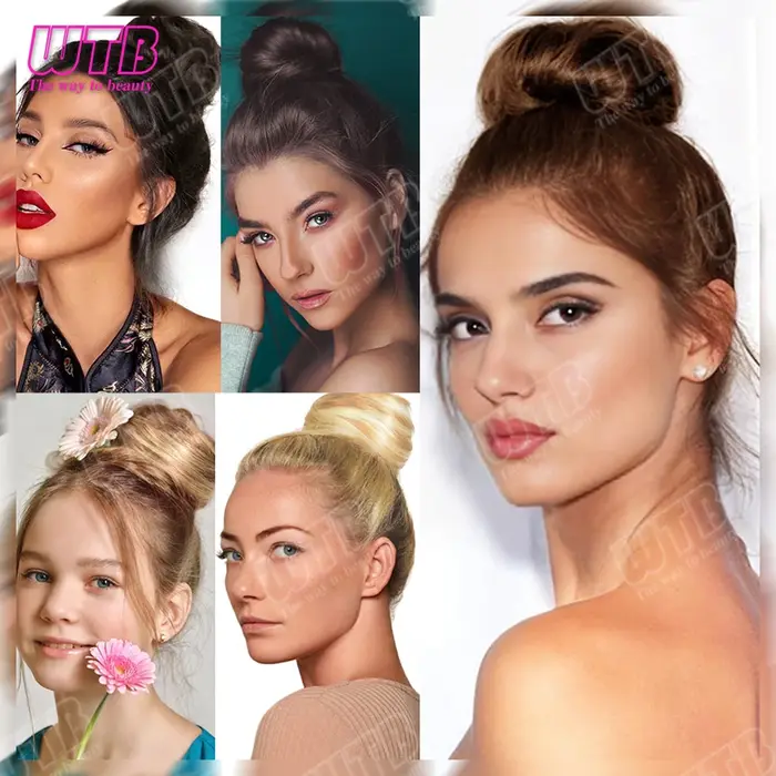 Perruque synthétique WTB Donut Bun