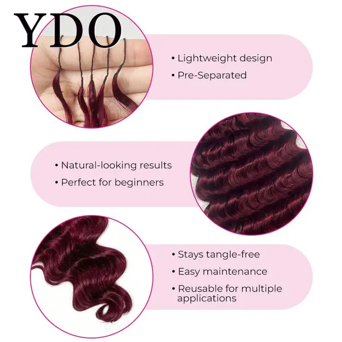 Extensions de cheveux humains au crochet