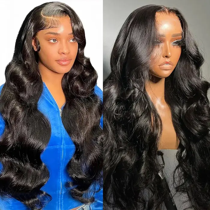 Perruque Lace Front Wig Body Wave Naturelle, Cheveux Humains, 4x4, 13x4, 13x6, HD, 14-34 Pouces, Pre