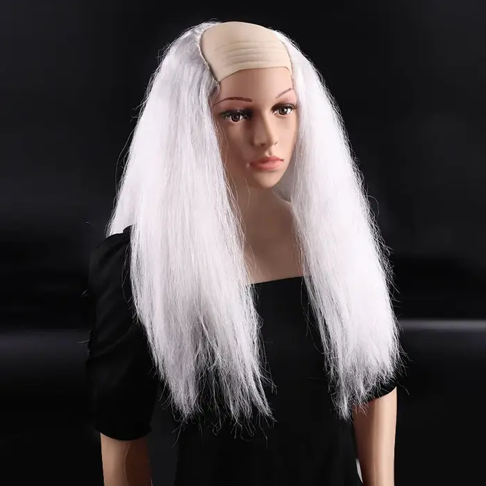 Perruque de tête chauve de Cosplay d'halloween pour adulte