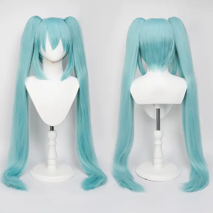 Perruque de Cosplay synthétique longue et lisse de 110cm + queue de cheval à Clip, perruques de Cosp