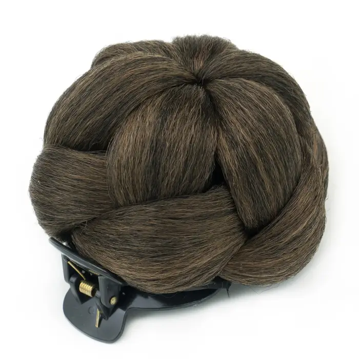 Soowee Chouchou pour cheveux tressés - Postiche à griffes pour un chignon facile et un coiffage