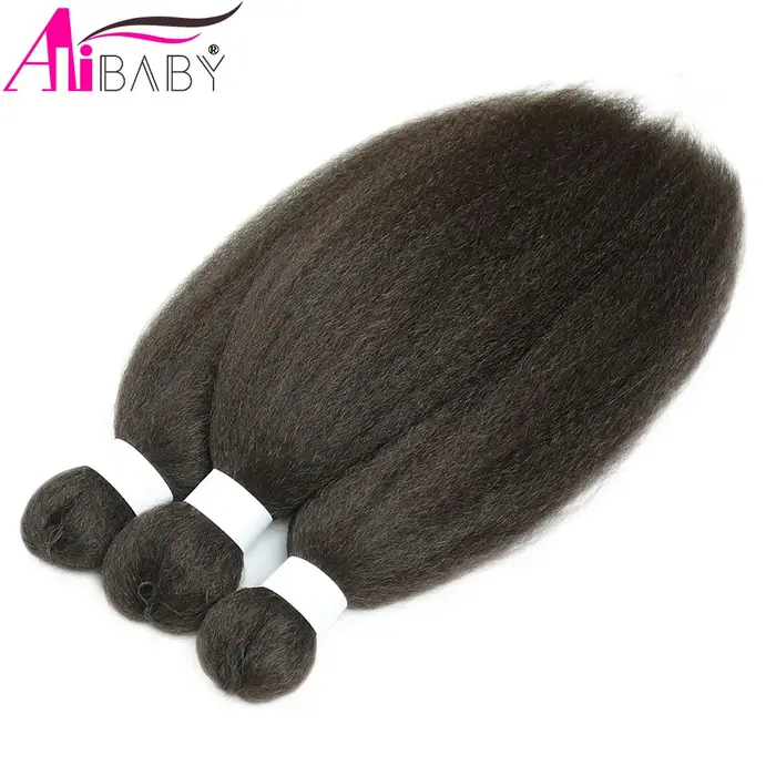 Alibaby 26 pouces Vixen cheveux paquets synthétiques Yaki droite Crochet Extensions