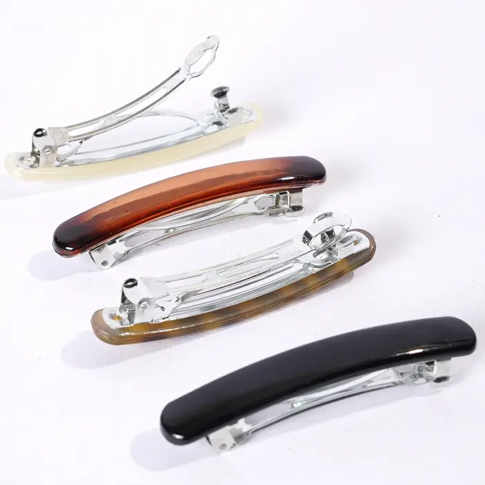 Barrettes fines rétro à ressort