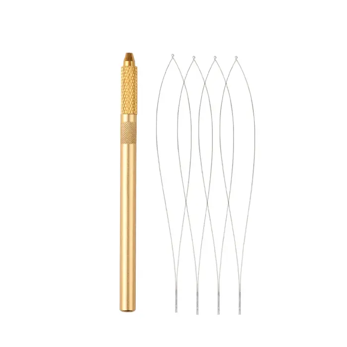 Outil de boucle d'extension de cheveux avec 4 fils de fer supplémentaires