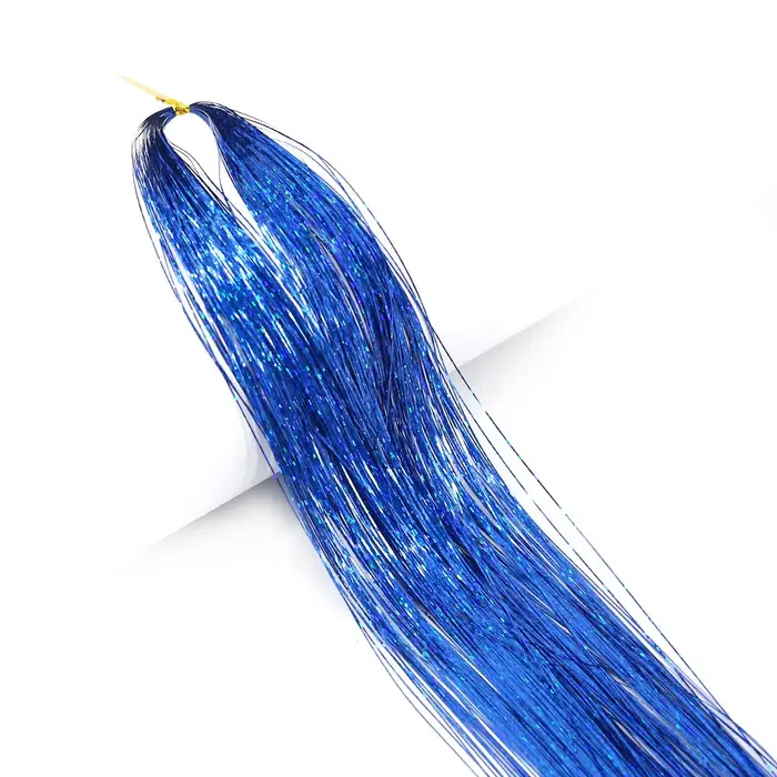 Extensions de cheveux scintillants et brillants, 1 pièce, éblouissent les femmes Hippie pour tresser
