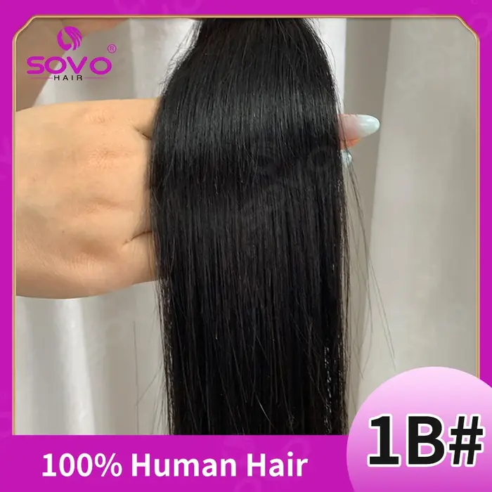 Halo Hair Extensions de cheveux 100% humains, réinitialisation de fil GNE, Ombre Brown, Document Hum