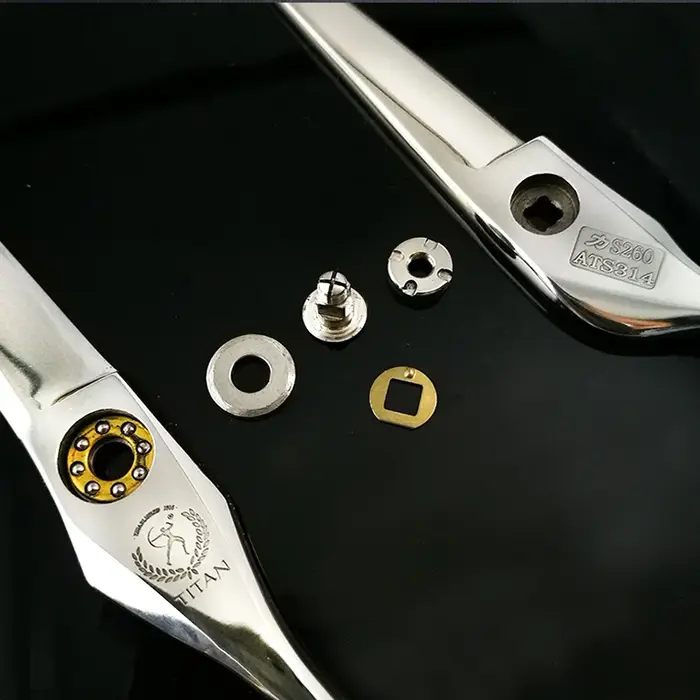 TITAN – ensemble de ciseaux à cheveux professionnels, outils de coupe pour salon de coiffure, ciseau
