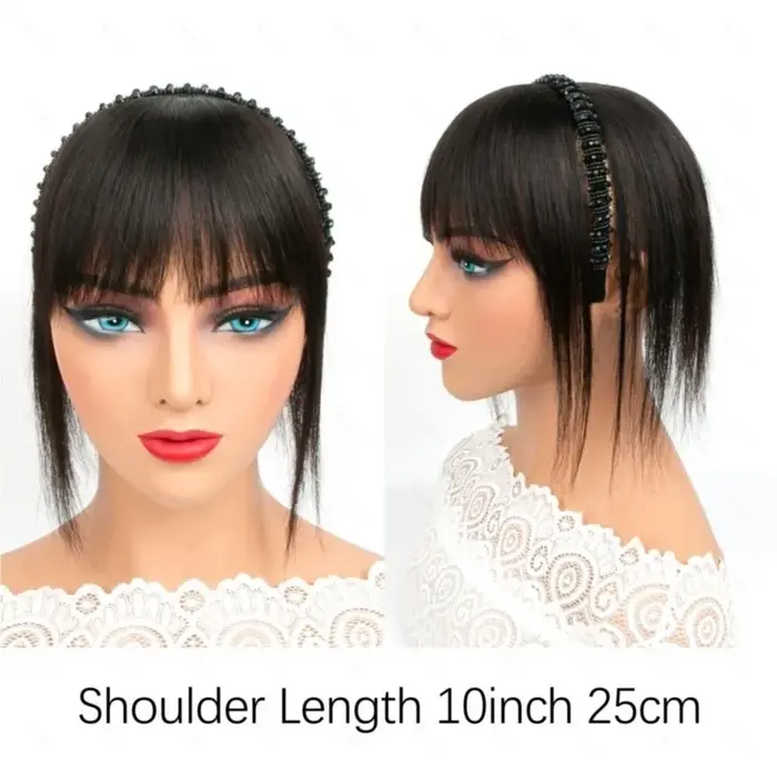 Bandeau de cheveux humains instantanés