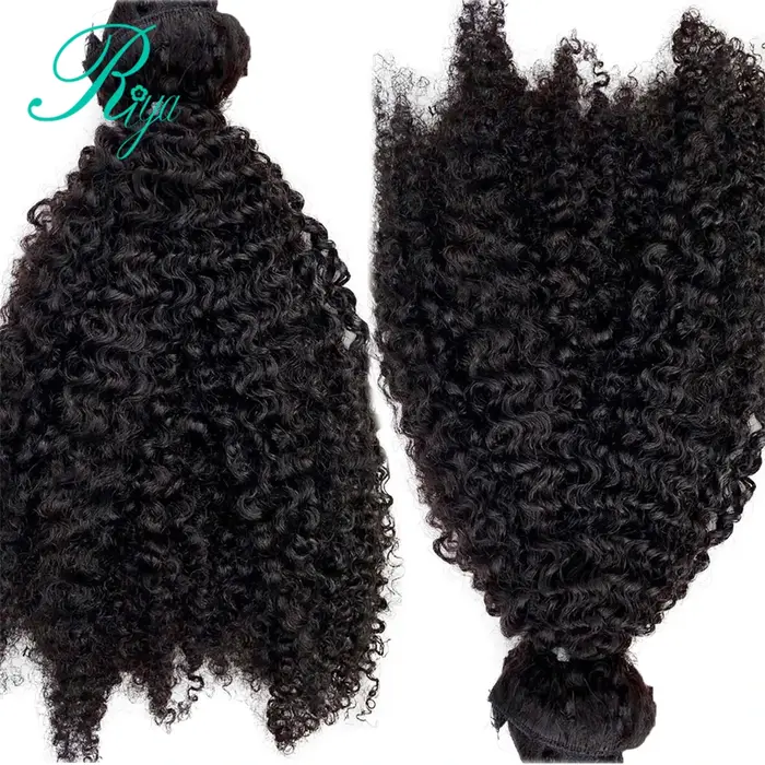 Extensions de cheveux brésiliens Remy 100% naturels bouclés à Clip