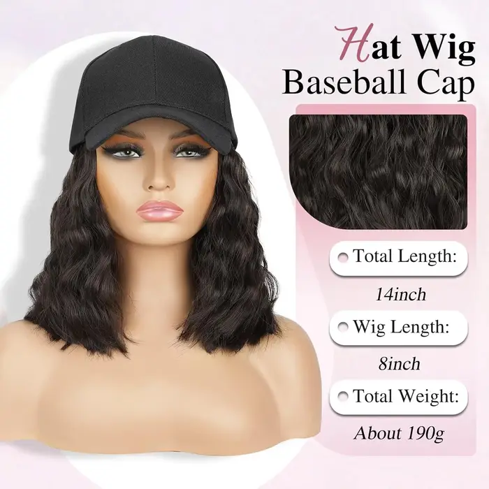 Perruque de chapeau pour femmes