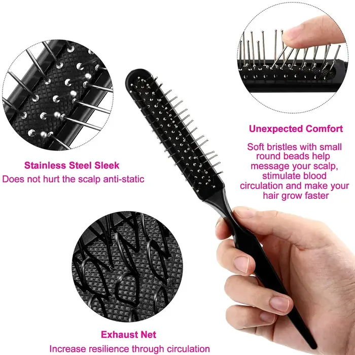 Ensemble de 3 brosses à perruque