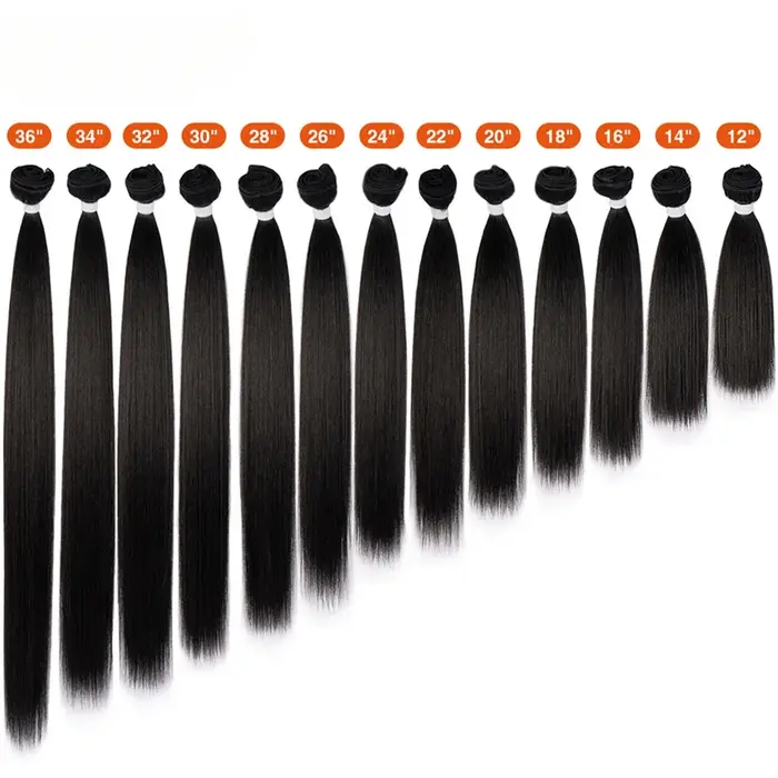 Mèches synthétiques naturelles lisses pour Salon de coiffure