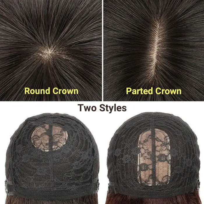 Perruque Bob courte de cheveux humains pour femmes perruques droites Toppers avec frange