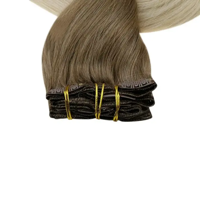 Moresoo pince dans les Extensions de cheveux 100% réel Remy