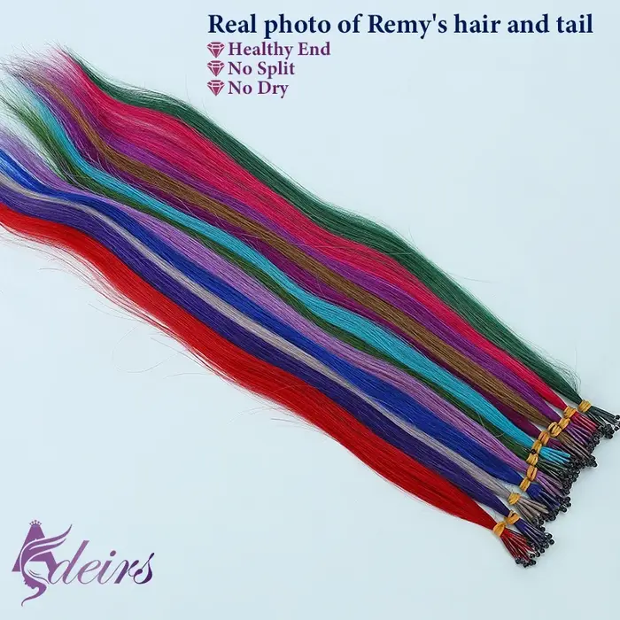 Extensions de Cheveux Humains à Pointe 8D