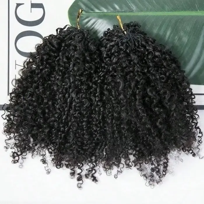 Tresses Bohèmes Bouclées au Crochet Cheveux Humains Sans Nœuds 300g Pré-Séparées Plumes au Crochet C