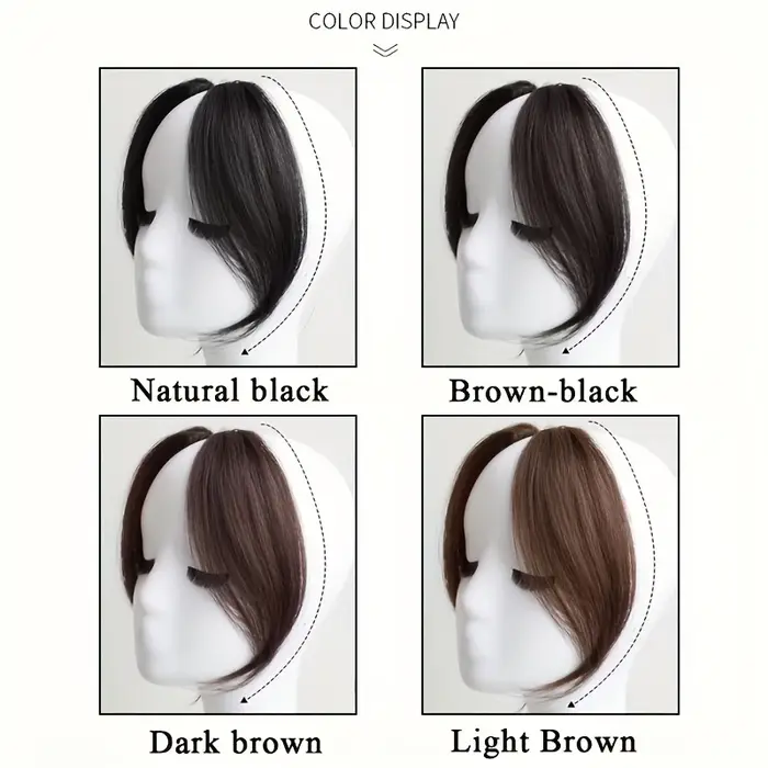 Frange à pince à cheveux en frange