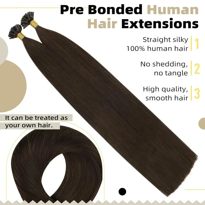 Ugeat U pointe Extensions de cheveux 14-22