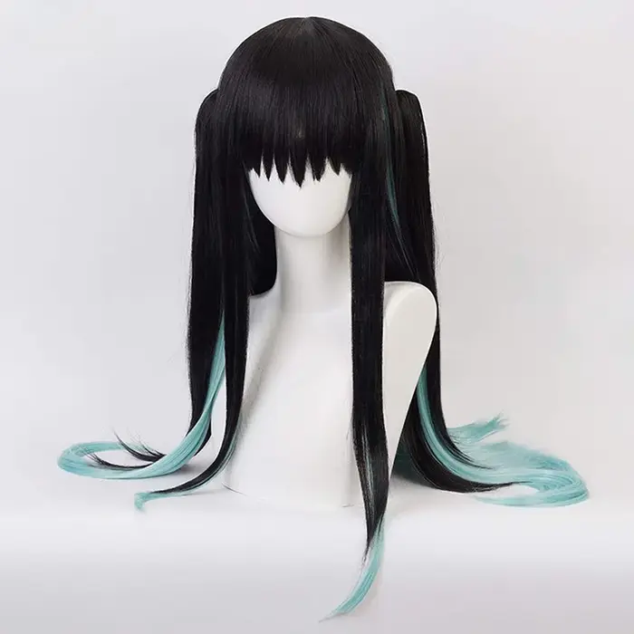 Perruque de Cosplay synthétique Anime Tokitou Muichirou