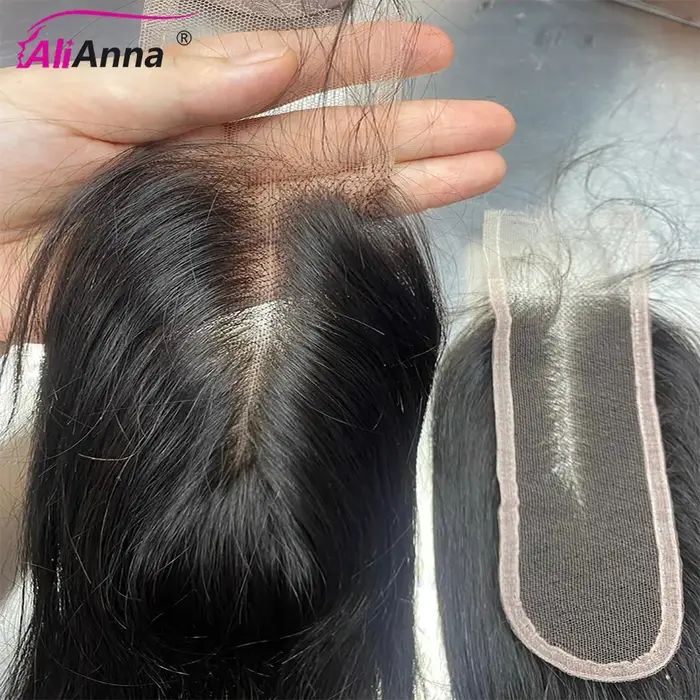 Perruque Closure 2x6 HD Lace Closure Cheveux Humain Brésiliennes 14-24 Pouces Postiche Cheveux Natur