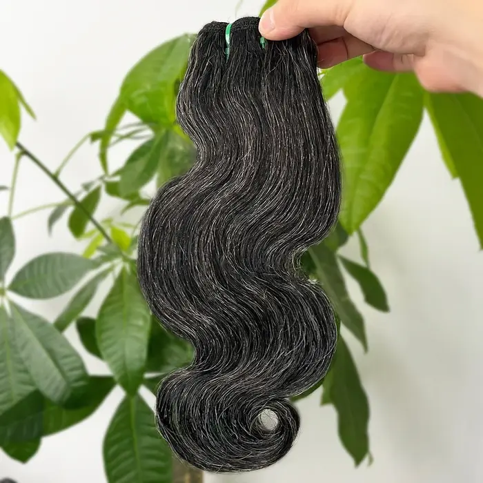 Extensions de cheveux humains Salt and Pepper P1B/Gris