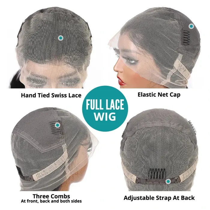 Perruques Full Lace en cheveux humains pour femmes