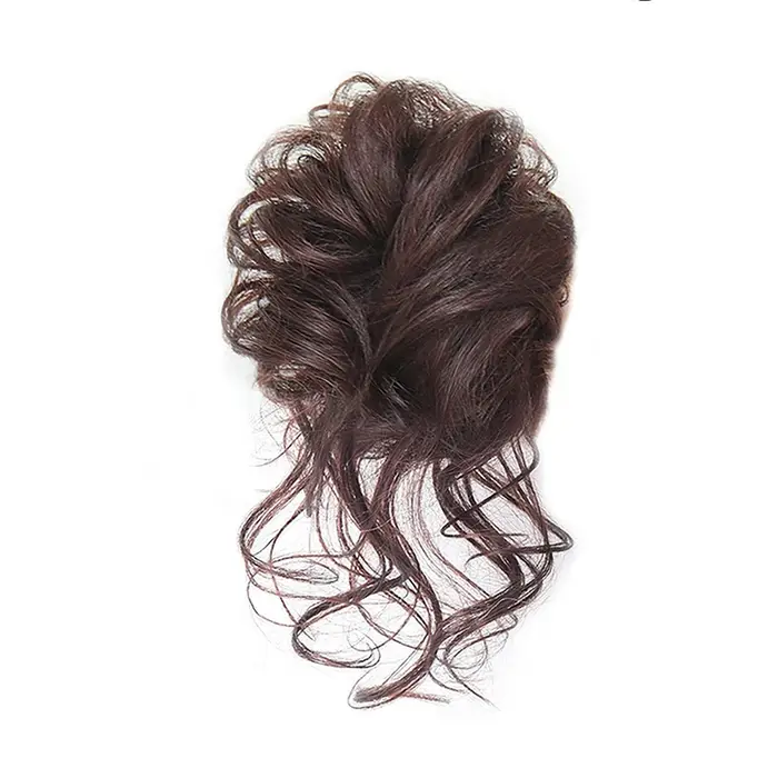 Chignon synthétique en désordre