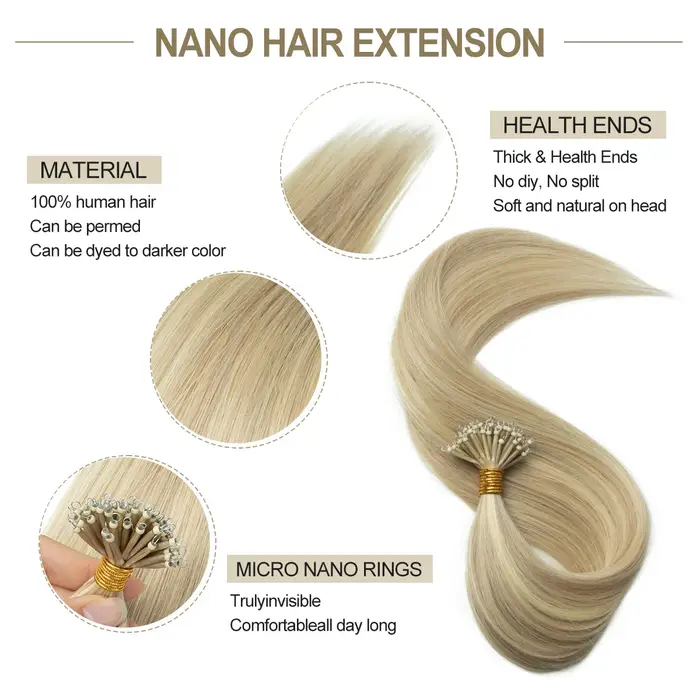 Extensions capillaires MRSHAIR Nano en cheveux humains