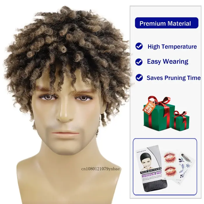 Perruque Dreadlock synthétique pour hommes