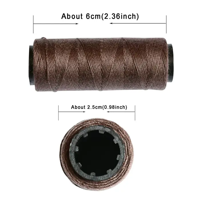 Fils de tissage de cheveux 3 rouleaux/5 rouleaux aiguilles incurvées C 4 pièces fil à coudre outils de fabrication de perruque