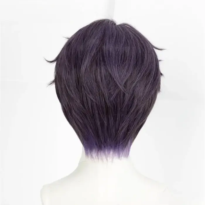 Rafayel perruque jeu amour et espace profond Cosplay Qiyu sirène artiste poissons synthétique violet cheveux jeu de rôle accessoires fête pour hommes