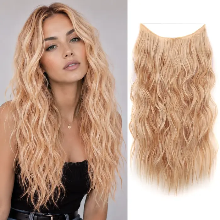 Extensions de cheveux synthétiques de 22 pouces